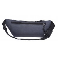 Lorenz  "3D" Polyester Unisex Multi Zip Slim Bumbag